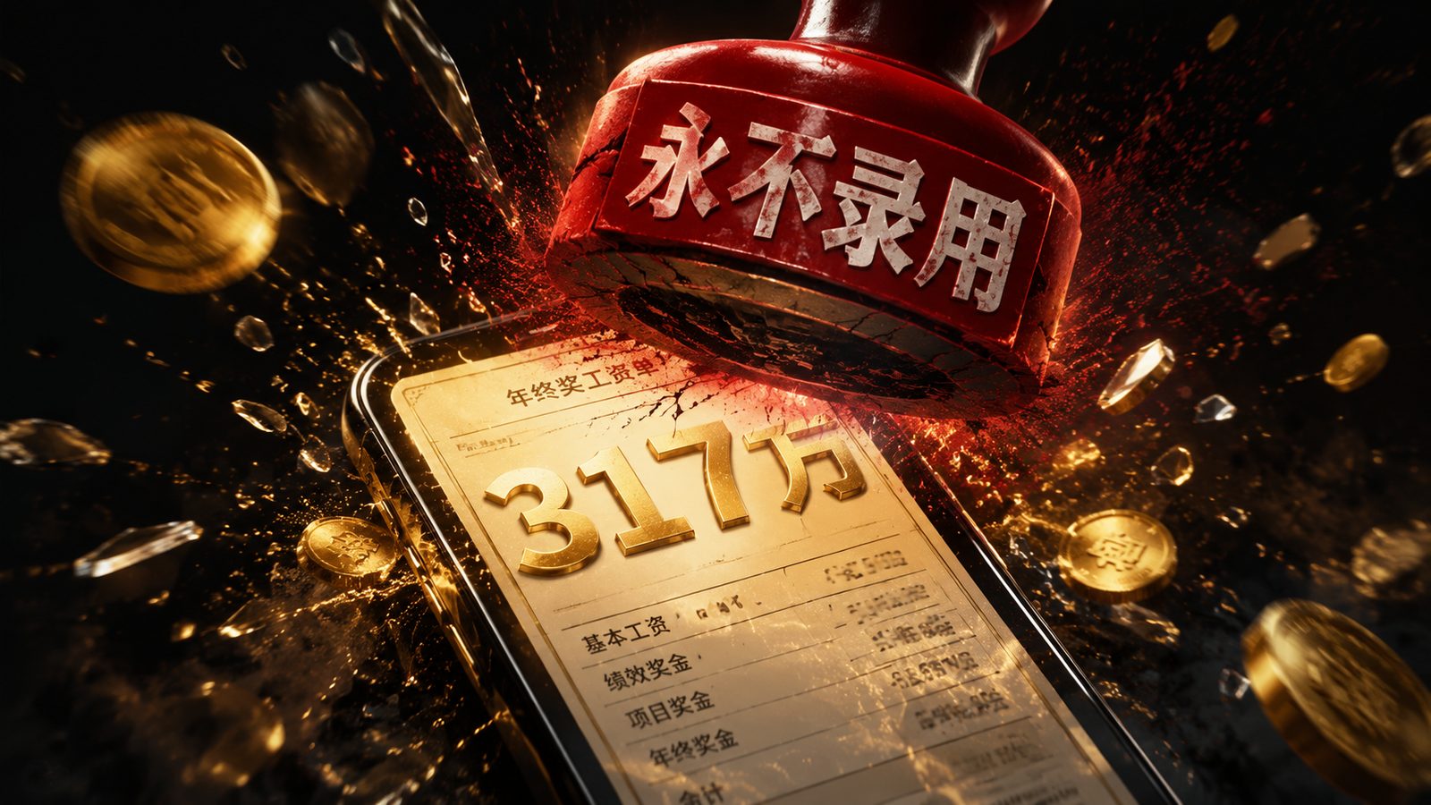 317 万年终奖，却连晒一下的自由都没有